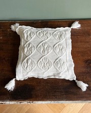Vintage Knitted Crochet Cushion Cover