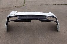 37761 OR4A 2018 ONWARDS AUDI A6 AVANT S LINE REAR BUMPER IN WHITE COLOUR.