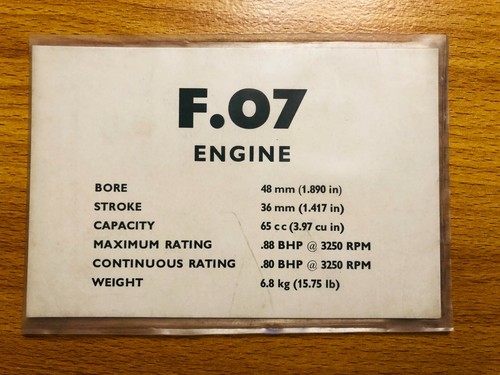 Vintage villiers engine - f.07,