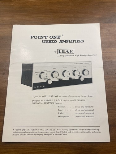 Leak pre amplifier - leak, point