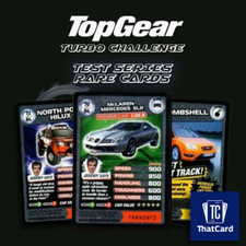 BBC Top Gear Turbo Challenge Series TEST SET Rare Cards - Take your Pick