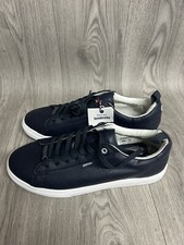 Men’s Lambretta Dynamo Blue Leather Trainers UK Size 9 Brand New 