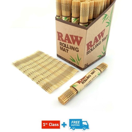 Raw bamboo rolling mat - raw,