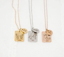 Zodiac Necklace, Star Sign