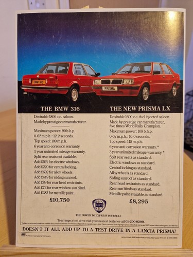 Original 1986 lancia prisma - 1986,