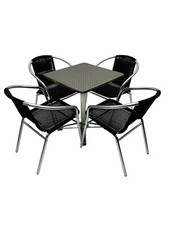 Rattan Furniture Set, 4 x