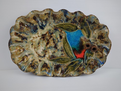 Studio art pottery large - art, dish