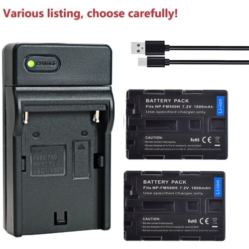 Fm500h battery charger - np-fm500h,