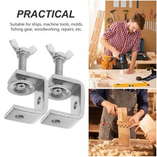 2 Pcs Stainless Steel C Clamps