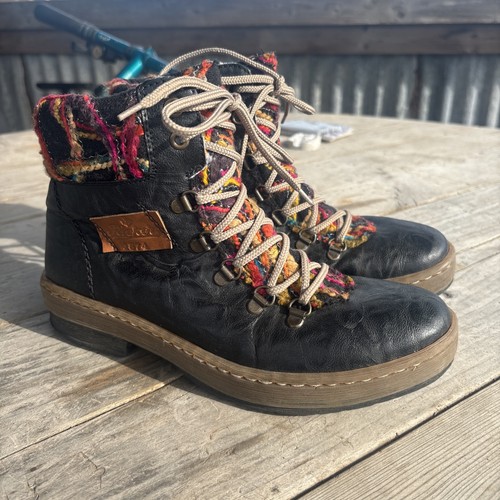 Rieker felicitas black leather - felicitas,