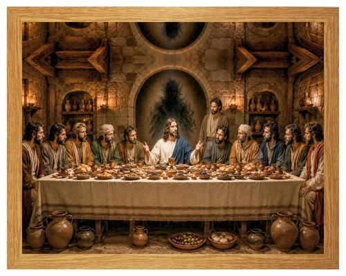 The last supper jesus with - last,