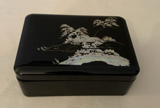 Vintage Japanese Black Lacquer