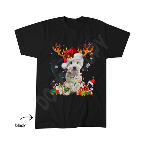 Westie reindeer christmas - reindeer,