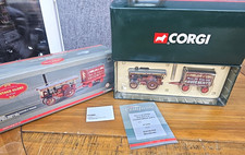 CORGI VINTAGE GLORY OF STEAM GARRETT SHOWMAN TRACTOR & TRAILER CC20309 - BOXED