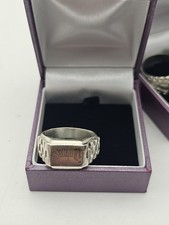 WW2 1st Polish Armoured Division, Odznaka _2_KP PSZ sterling silver gent`s rings