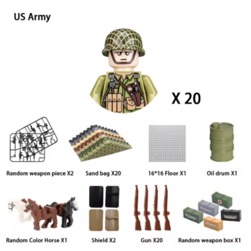 Custom lego army - custom, us