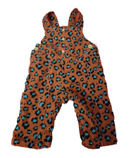 NEXT Baby Leopard Needlecord Dungarees. Animal Print. 3-6 Months. BNWOT