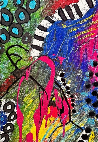Abstract mixed media - abstract, painting