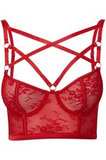 KILLSTAR Bralet Red Deadly Attraction Bra [SCARLET]
