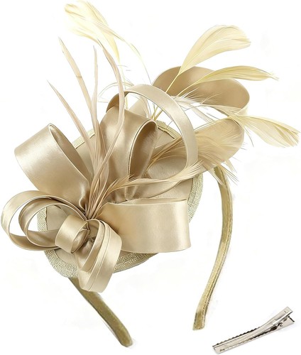 Gold fascinator headband for - fascinator,