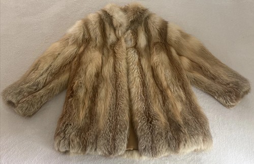 Vintage real red - fur, coat