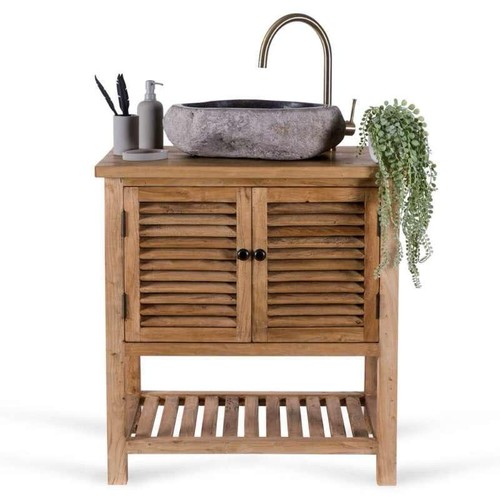 Solid wood bathroom washbasin - solid,