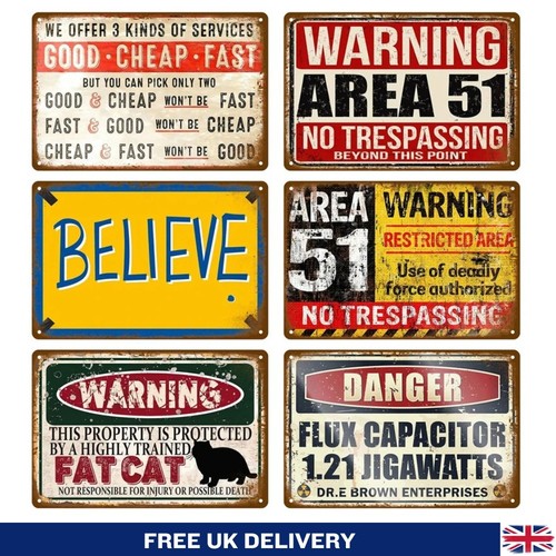 Vintage metal tin sign retro - metal,