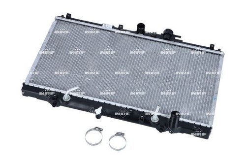 Engine cooling radiator with - cooling,
