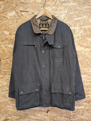 Barbour brown canvas bushman - barbour,