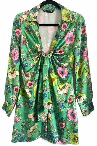 Zara floral mini dress - floral,