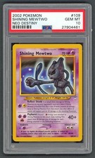 Pokemon Cards - PSA 10 Shining Mewtwo 109/105 - Neo Destiny - GEM MT - PSA10