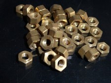 5/32 INCH BSW Brass Full Nuts Bar Turned