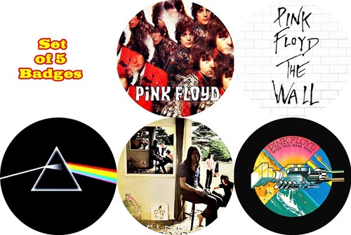 Badge set pink floyd pop - floyd, 1"