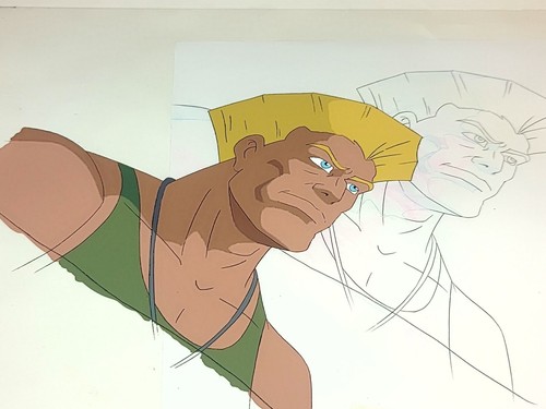 Street fighter animation cel - fighter,