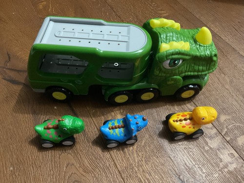 Dinosaur truck with cars - with,