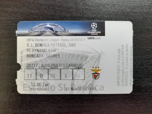 Ticket benfica dynamo kyiv - benfica,