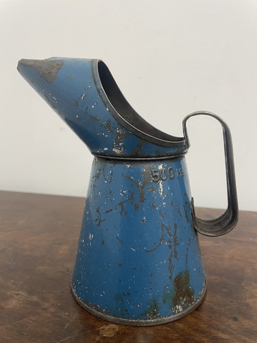 Vintage 500ml blue - blue, metal