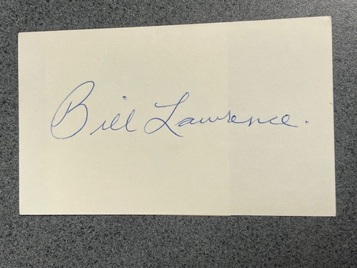 Bill lawrence autographed - lawrence, x