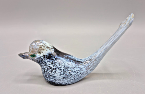 Small art glass - small, grey