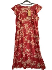 Fat face women red midi - face,