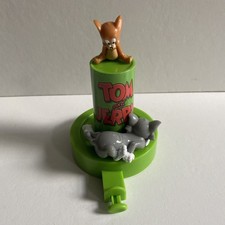Tom and Jerry Push Button Vintage Spinning Toy Cat Mouse 2000 Still Working 