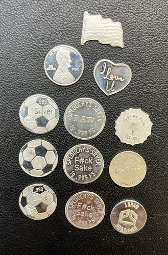 Pure silver coins mixed 1 - mixed, x