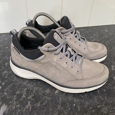 Clarks Walking Shoes Women’s Grey Nubuck  Leather Wave Hiking UK 7 D EU 41
