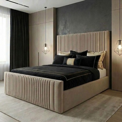 Modern storage bed - bed, plush