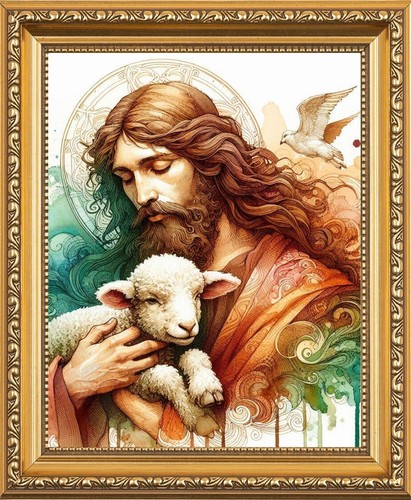 The good shepherd jesus - the, with