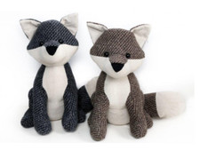 Country fox fabric - fox, doorstop
