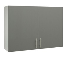 JD Greta Kitchen Wall Unit 1000mm Storage Cabinet Cupboard – Grey Matt