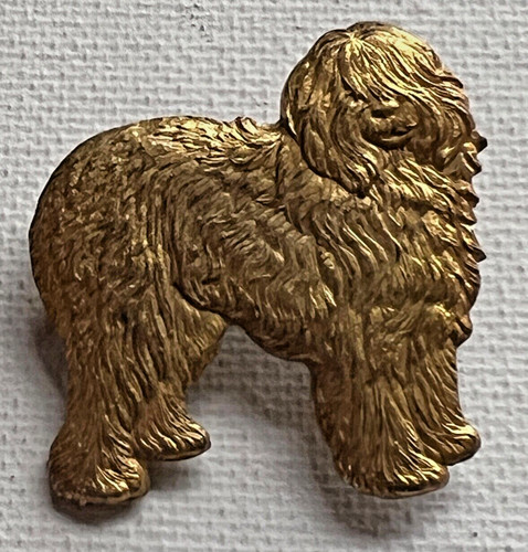 Vintage old english sheepdog - old,