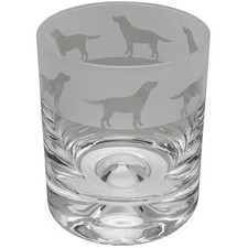 Animo Glass Labrador Dog Whiskey Engraved Tumbler Whisky Glasses Gift Boxed