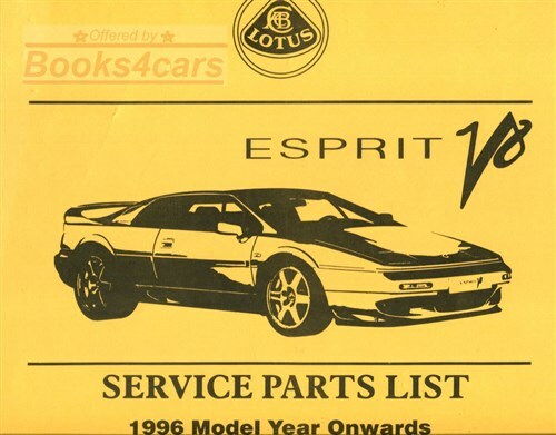 Esprit parts manual lotus - parts,